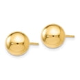 thumbnail image 3 of Auriga Fine Jewelry 14K Yellow Gold 8mm Ball Stud Earrings for Women, 3 of 6