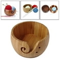 thumbnail image 3 of Bol de Rangement en Fil de Bois 5,9 Pouces Rangement Crochet Portable Tricot Laine Rangement Bambou, 3 of 9
