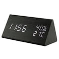 thumbnail image 2 of Despertador Despertador Digital, Con Led Nocturno, Fecha, Reloj Control Por Voz, Reloj Digital De Madera, Temperatura Interna, 3 Grupos De Alarma Ajustables, Para, 2 of 5