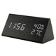 thumbnail image 3 of Reloj despertador digital Sailing de mesa Con LED nocturno fecha reloj activado Por voz reloj digital de madera temperatura interna, 3 of 5