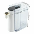 thumbnail image 5 of White 1200ml Cold and Hot Water Dispenser Top Loading Small Water Cooler Dispenser 1500W,Five Water Temperatures for Kitchen, Bedroom, Office, 5 of 24