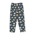 thumbnail image 6 of Uemuo Cartoon Animals Pattern Women's Wide Leg Palazzo Lounge Pants with Pockets Light Weight Loose Comfy Casual Pajama Pants-X-Large, 6 of 9