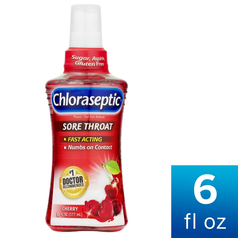 Chloraseptic Sore Throat Spray Cherry Flavor 6 Fl Oz