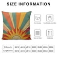 thumbnail image 5 of PRATYUS Boho Pillow Covers Colorful Rainbow Stripes Sun Sunshine Throw Pillow Covers Bohemian Style Outdoor Decorative Sun Pillowcase Decor Square Cushion Covers for Couch Sofa 18x18in, 5 of 5