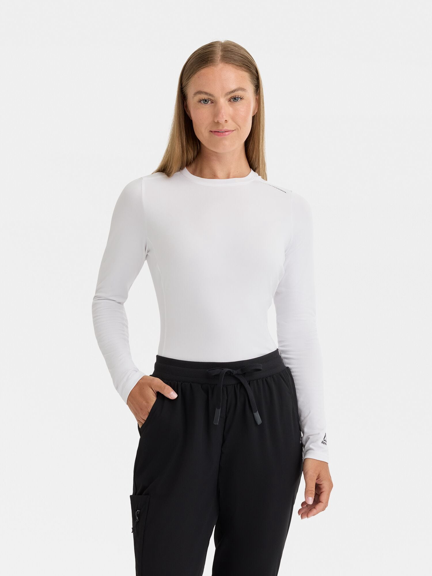 Reebok Women's Under Scrub Top with Moisture Wicking, 1 Pack Sizes S-3XL