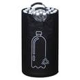 thumbnail image 5 of 82L Foldable Bottle Storage Basket Aluminum Handle Recycling Bin Large Capacity Waste Bottle Organizer Bag for Home Kitchen Use, 5 of 6