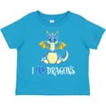 thumbnail image 3 of Inktastic I Love Dragons with Cute Blue Dragon Boys or Girls Toddler T-Shirt, 3 of 5