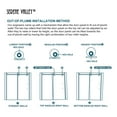 thumbnail image 5 of Serene Valley 60 x 74 Inch Big Roller Sliding Shower Door, Matte Black, 5 of 9