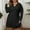 Black, variant on Oversized Mini Dresses for Women Knit Sweater Long Sleeve Woman Dresses Stretch Solid Going Out Dresses,White XL