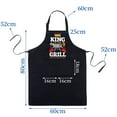 thumbnail image 2 of Qweryboo Funny Dad Grilling Aprons for Men, BBQ Grill King Chef Apron, Kitchen Cooking Apron for Gifts(Grill 1), 2 of 7
