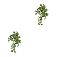 thumbnail image 3 of QualitChoice Fake Plants Artificial Plant Flower Simulation Leaf Hanging Wedding Photography Rattan Indoor Bathroom Balcony Green 2PCS, 3 of 6