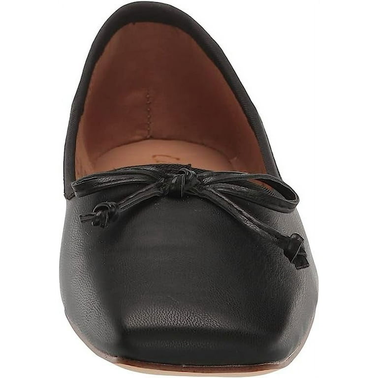 Circus By Sam Edelman Teresa Black Bow Detailed Slip On Square Toe Ballet Flats Black 9.5