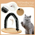 thumbnail image 2 of ¡Campaña con descuento!Dispositivo antipicazón y frotador para el pelo de gato, cepillo de plástico en forma de arco, rascador para gatos, juguete para gatos, cuidado del cabello, placer personal, ra, 2 of 9