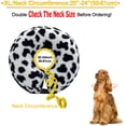 thumbnail image 4 of Pet Recovery Collar, Soft Dog Cone after Surgery, Inflatable Cone for Dogs and Cat, Black and White Cow Spot Dog Donut Collar, Wound Healing Adjustable E Collars, Cone for Dogs after Surgery, 4 of 7