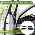 thumbnail image 2 of Cubierta del Tazón del Mango de la Puerta Interior para Mitsubishi Outlander 2022-2025 Negro Fibra de Carbono ABS 4 Pcs, 2 of 6