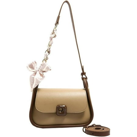 Chic Vegan Leather Shoulder Crossbody Bag for Women Y2k Handbag Purse Small Hobo Tote Bag Top Handle Satchel 2024