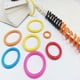 thumbnail image 2 of Seitruly Solución de encuadernación flexible de 10 piezas: anillos de encuadernación de hojas sueltas de plástico para una fácil gestión cartulina púrpura diámetro 27mm, 2 of 6