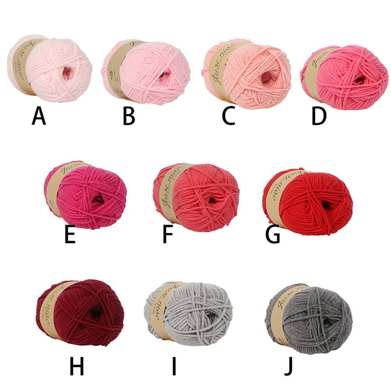 absuyy Kiting Wool on Clearance- 1PC 50g Chunky Colorful Hand Knitting Baby  Milk Cotton Crochet Knitwear Wool G
