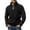 #044-Black, variant on Men Quarter Zip Mock Neck Polar Fleece Pullover Lightweight Warm 1/4 Zipper Jacket Top