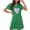 Green, variant on Zorckvet Womens Plus Size Nightgowns Heart Print Sleepshirts Crewneck Valentine's Day Short Sleeve Nightshirts for Women Dressy