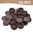 thumbnail image 3 of Uxcell 64PCS 40mm Tapones de Agujero de Plástico Marrón, Tapas de Agujero de Panel Tipo Flush, 3 of 6