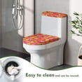 thumbnail image 4 of HELLHERO Maple Leaf Toilet Lid Cover Set Adjustable Toilet Lid Seat Cover Set & 2-Piece Stretch Elastic Bottom, 4 of 8