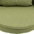 thumbnail image 6 of Home Office Swivel Desk Chair, Modern Adjustable Home Computer Executive Chair with Pillow & Silver Base, Accent Task Vanity Chair for Small Space, Make-up, Studying, Green, 6 of 9