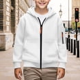 thumbnail image 2 of EnJoCho Girls Lightweight Water proof Hooded Jacket Fall Winter Warm Zip Up Sweatshirt Windproof Flece Lined Soft Comfy Casual Outerwear for Teens Youth, 2 of 5