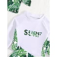 thumbnail image 4 of Baby Boy Tropical & Letter Graphic Raglan Sleeve Swimsuit, 4 of 5