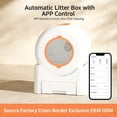 thumbnail image 4 of Automatic Self-Cleaning Cat Litter Box Smart Self-Cleaning Litter Box, Fully Enclosed Automatic, White, Plastic, Medium, 19.7x18x16 Inches, for Cats, 4 of 6