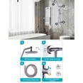 thumbnail image 4 of Wowow Single Handle 1 Spray Patterns Wall Mounted Shower Faucet with Hand Shower 1.8 GPM in Brushed Nickel, 4 of 7