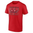 thumbnail image 2 of Men's Red Chicago Bulls Half Court Offense T-Shirt, 2 of 3