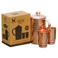thumbnail image 1 of Juego de Jarra y Vasos de Cobre HealthGoodsIn 1.5L + 350ml, 1 of 9