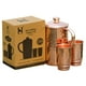 thumbnail image 1 of Juego de Jarra y Vasos de Cobre HealthGoodsIn 1.5L + 350ml, 1 of 9