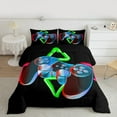 thumbnail image 2 of Manfei 3D Colorful Gamepad Full Size Comforter Sets,Modern Gamer Bedding Comforter Set,Kids Video Game Bedding Sets,Ultra Soft Home Decor Reversible,3-Piece, 2 of 8