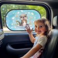 thumbnail image 3 of Yuyamidu Cute Otter Car Window Shade for Side Window Baby Windows Shades for Car Blue Window Shade for Baby in Car 2 Pack Auto Side Window Sun Shade Blocker for Kids, 3 of 7