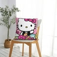 thumbnail image 4 of Hello Kitty Pillow Cover, Square Throw Pillow Cases For Couch Sofa Bed Living Room,Home Decorative, 20"X20", 4 of 9