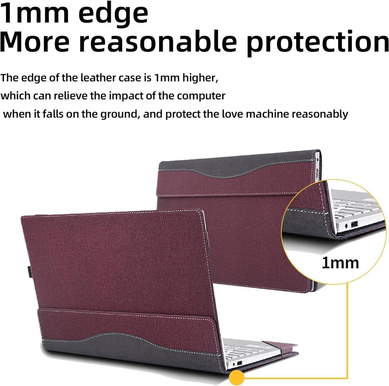 Laptop Case Cover for Lenovo Yoga 7i 2-in-1 16" 10th Gen / Yoga 7 2-in-1 16" 16ILL10 16AKP10 Detachable Notebook Sleeve Computer Bag PU Accessories with Heat Dissipation Hole