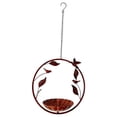 thumbnail image 3 of SLYNSHome Metal Hanging Bird Feeder for Outdoors,Garden Wild Bird Feeder Tray Seed Plate for Backyard, Patio - Attracts Birds, 3 of 8