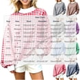 thumbnail image 3 of Htigea Plaid Sweatshirt for Women Mock Neck Long Sleeve Tops | Preppy Oversized Y2k Pullover, Aesthetic Drop Shoulder, Baggy, Casual, School, Going Out, Street, Fall Outfits Brown M, 3 of 7
