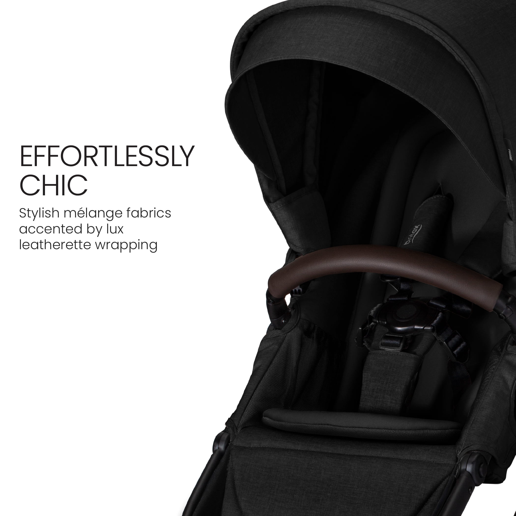 Britax® Prism™ Full-Size Modular Stroller, 1-Step Compact Fold, Telescoping Handlebar — Raven Black