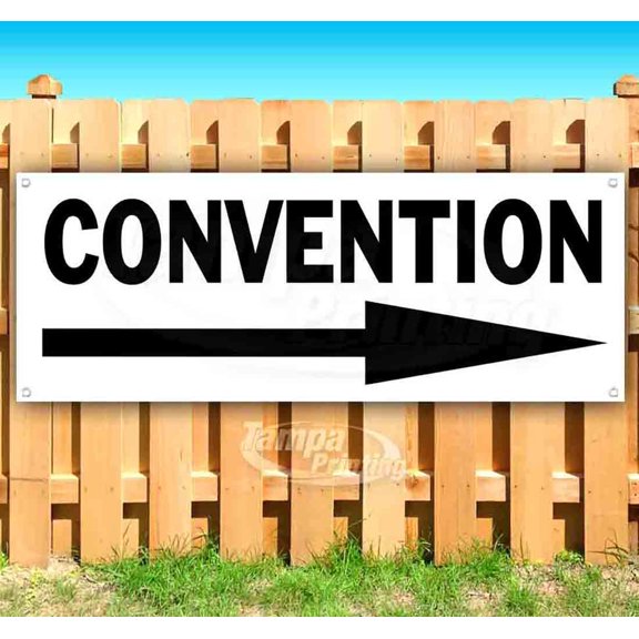 Convention 13 oz Vinyl Banner With Metal Grommets