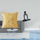 thumbnail image 2 of Elegante funda de almohada con forma de pensador, escultura, funda de cojín, figura decorativa para sala de estar, oficina, dormitorio, coche, adorno, 2 of 8