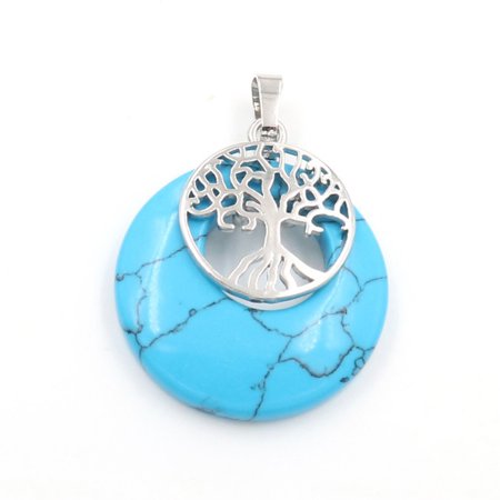 

Homeex Natural Green Aventurine Peace Buckle Crystal Pendant Light Blue
