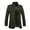 Olive Green, variant on Fashion Winter Jacket Men'S Solid Color Zipper Button Long Sleeved Hooded Casual Jacket/Coat Olive Green
