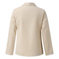 thumbnail image 2 of Vedolay Jackets Women's Oversized Casual Long Sleeve Single Button Office Business Jackets Blazer,Beige XXL, 2 of 4