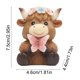 thumbnail image 3 of Resin Upland Cow Desktop Ornament Cute Upland Cow Figurine Home Decor For Shelf Desk Or Mantelpiece Ideal Gift For Pet Lovers, 3 of 6