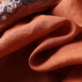 thumbnail image 6 of Drovellove Plus Size Women's Oversized V Neck Hooded 3/4 Length Sleeve Tee - Casual Cotton Linen Top for Summer Outings, 6 of 8