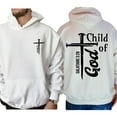thumbnail image 4 of Child of God Double Sided Christian Hoodie – Jesus Religious Faith Pullover, Inspirational Unisex Hoodie for Men & Women, 4 of 7
