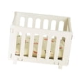 thumbnail image 4 of LeeQinersw 1/12 Scale Miniature Doll Crib Doll Furniture Props Wobble Toys Decoration Scene white, 4 of 9